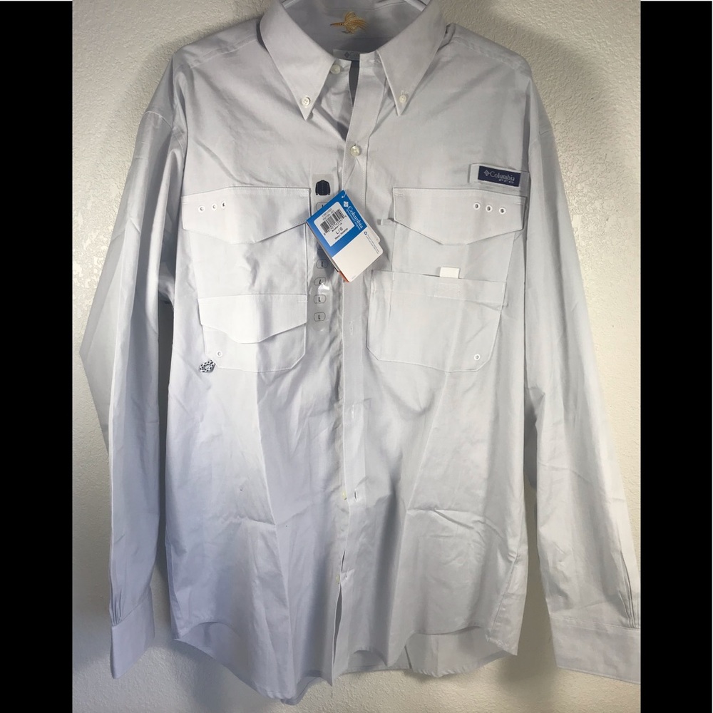 Columbia PFG vented fishing a shirt Sz Large